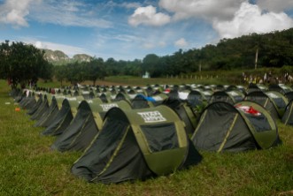 Campamento #3 de Viñales durante la Titán Tropic Cuba de ciclismo de montaña. FOTO: Calixto N. Llanes